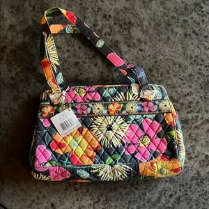 Vera Bradley Quilted Shoulder Bag in Jazzy Blooms